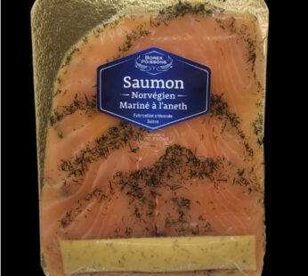 Saumon mariné à l’aneth (gravlax) Norvégien 200 Gr