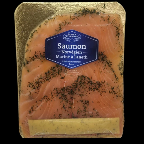 Saumon mariné à l’aneth (gravlax) Norvégien 200 Gr