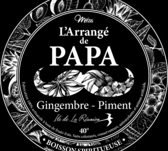 Rhum Arrangé de Papa Gingembre Piment 40% 70 Cl