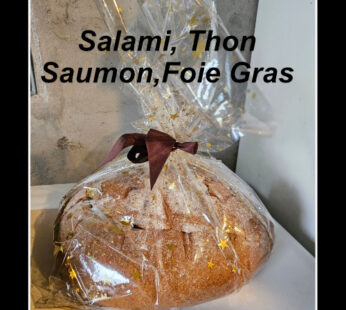 Pain Surprise 7 personnes 56 Sandwichs (Salami, Thon, Saumon, Foie Gras)