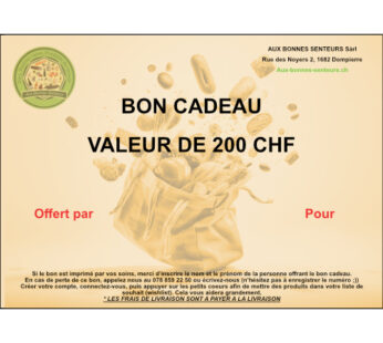 Bon Cadeau 200 CHF