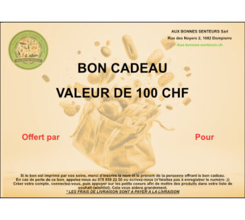 Bon Cadeau 100 CHF
